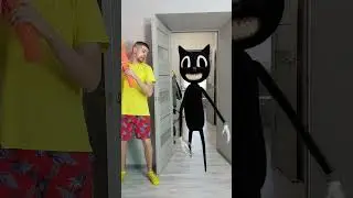 Prank over Cartoon Cat 