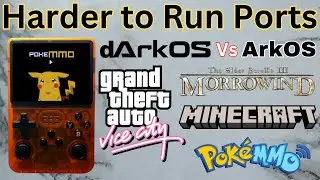 R36S dArkOS vs ArkOS vs dArkOS Clones - GTA VC, Minecraft, Morrowind & PokeMMO Tested!