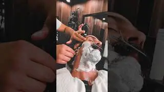 Barbershop Shave. From Beard to Mustache 