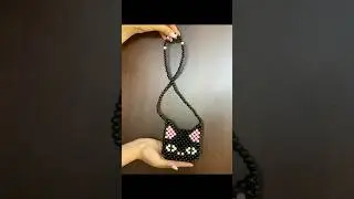Сумка для девочек  кошка 🐱 #2024 #сумка #бисер #handmade #работа #бусины #творчество #длядевочек
