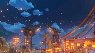 Gaming's Lion Wushou Dance & Fireworks Cutscene | Lantern Rite 2024 | Genshin Impact 4.4