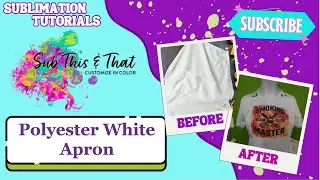 Polyester Sublimation Apron