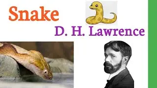 Snake By D. H. Lawrence in Tamil / Snake By D. H. Lawrence / Snake in Tamil / Snake Poem in Tamil