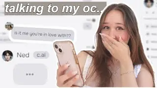 using character ai. to talk to my book character 🎭 (chatting with my oc) *falling in love?