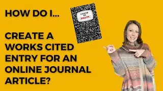 How do I cite an online journal article in MLA format?
