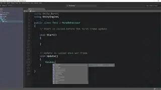 Getting Intellisense and Autocomplete Monodevelop Unity 2018 | 2019