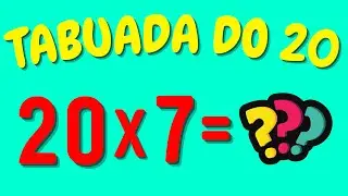 TABUADA DO 20 | Aprendendo a tabuada do 20