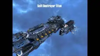 Scifi Destroyer Titan