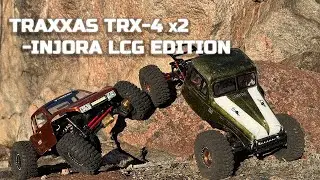 Traxxas TRX-4 LCG chassis by Injora. Test run.