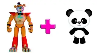 GLAMROCK FREDDY + BABY PANDA = ??? (FNF Animation)