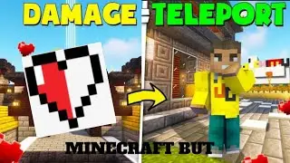 Minecraft but If I take damage I teleport to youtubers world || @YesSmartyPie @GamerFleet