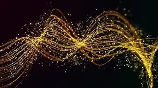 GOLDEN DUST and PARTICLES LINES  Relaxing Screensaver