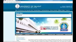 How To get Hall Ticket from Calicut University Website for Exams