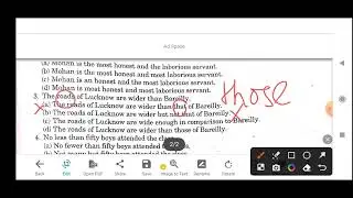Syntax Exercise 8C Adjective  MCQs