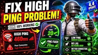 Fix High Ping Problem in BGMI 😍 | How to fix Ping high issue BGMI | Ping Problem Fix BGMI 4.4 Update