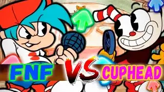 FUNKHEAD  - Gameplay (not final) But everyone sings it || Friday Night Funkin Mod Cuphead