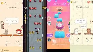 DuetCats/Sunflower VS ImpostorRun/Megalovania VS DancingCats/ABCDEFU VS PopcatDuet/DanceMonkey..!!