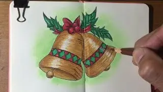 Christmas Bells Drawing | Step by step