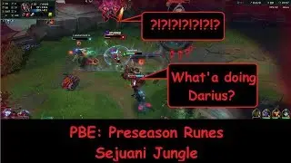 [PBE] Sejuani Jungle with New Runes First Game