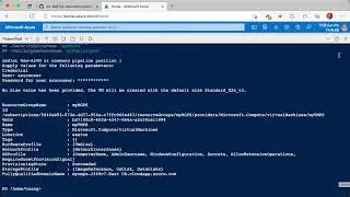 AZ-900 Lab 10: Create a VM with PowerShell