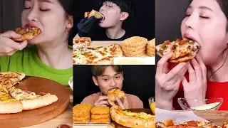 mukbangers consuming PIZZA
