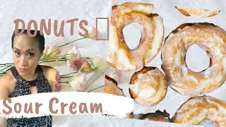 Sour Cream Donut with Sugar Glaze