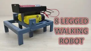 Walking 8 legged Robot || Simplest robot working model #walkingrobot