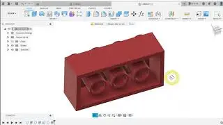 Fusion 360. Кубик Lego 4x2