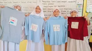Menyablon baju pakai gambar karya sendiri