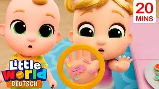 Niko und Nina waschen ihre Hände | Kinderlieder für Kleinkinder | Little World Deutsch