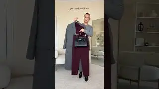 BURGUNDY WINTER OUTFIT 2024 #shorts