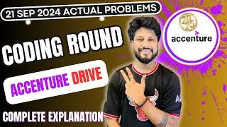 Accenture Coding Round 2025 batch || 21- September 2024 || Actual Problems || Source Code
