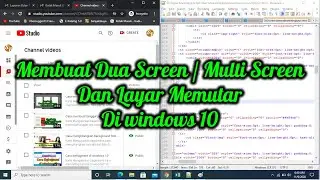 Membuat dua screen di windows 10