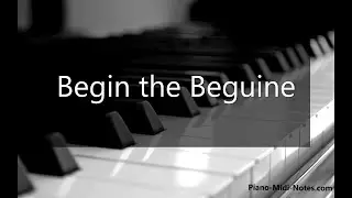 Begin the Beguine Piano Tutorial Synthesia + midi