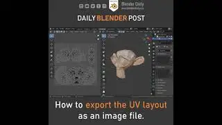 Export UV Layout in Blender
