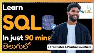 SQL Full Course in Telugu 2025🤩🤩 | Part 1 | With Free Notes📝📝 and Practice Questions