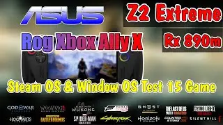 ASUS ROG Ally X | SteamOS vs Windows Gaming Performance Comparison 15 Games, Medium Settings 30W TDP