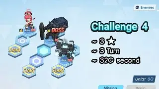 Happy Valentine Patrol Event - Challenge 4 (3 Turn & 320 second) | Blue Archive EN