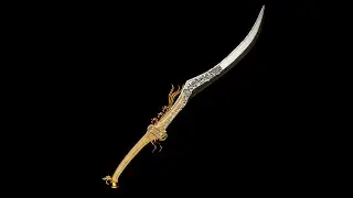 3D Elf Sword Modelling - Timelapse