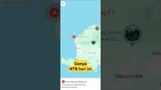 info Gempa NTB hari ini berskala 5.5 magnitudo #gempabumi #bali #short