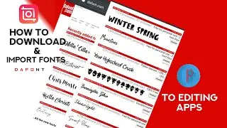 How to download and import fonts to editing apps~ Minion Tutorial