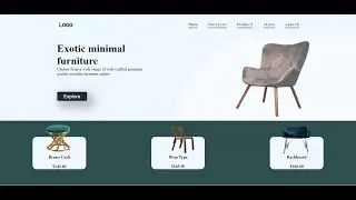 Create Furniture Store web page using HTML & CSS