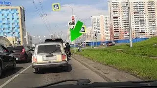 Опасный мотоциклист в центре Новокузнецка