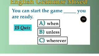15 English Grammar Quiz | ENGLISH LEVEL TEST | Challenge Your English! | No.1 Quality English