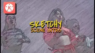 sketchy scene intro in kinemaster || drawing intro transition || kinemaster tutorial