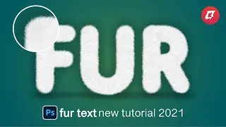 fur text effect photoshop