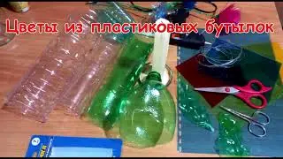 Мастер класс Цветы из пластиковых бутылок