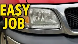 Headlamp/headlight replacement 1998-2003 Ford F150