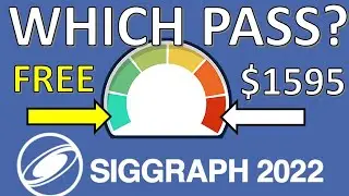 Which SIGGRAPH Pass should you buy?? Every VFX & Animation worker should consider one of the levels