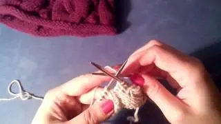 Узор  для шапки Коса и Шишечки